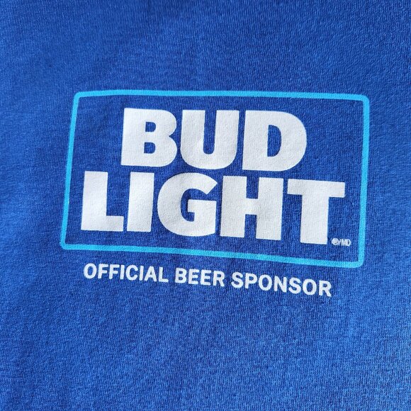 Superbowl LIII t-shirt Men's XL Bud Light Beer Promotional New Short Sleeve - Picture 5 of 10